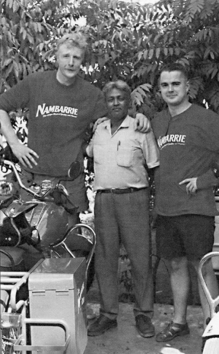 Geoff and Patrick Minne with Nanna Delhis finest motorcycle dealer and their - photo 5