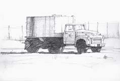 The Big Old Truck Graphite on bristol paper 11 14 22cm 36cm Characteristics - photo 15