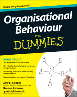 Cary Cooper - Organisational Behaviour for Dummies