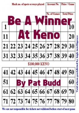 Pat Budd - Be A Winner At Keno