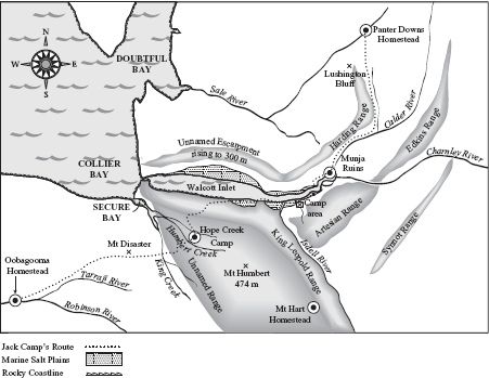 Route taken by Jack Camp in 1971 from Oobagooma to Panter Downs The - photo 4