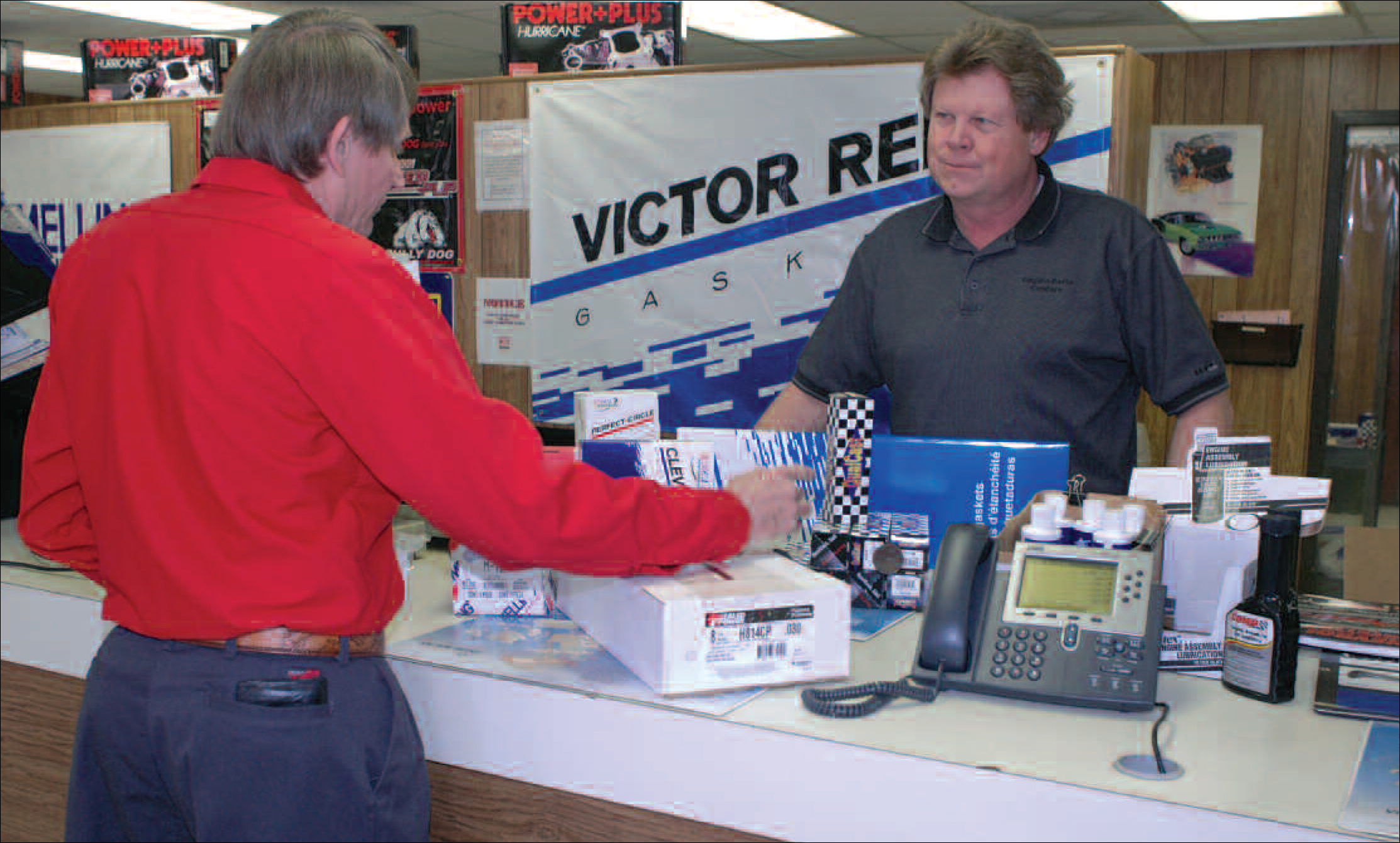 This is the parts counter at Birmingham Piston Warehouse Finding a quality - photo 5