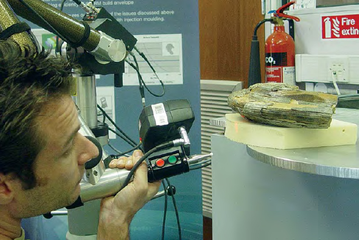 A scientist scans a fossil hippopotamus tooth with a laser to discover clues - photo 9