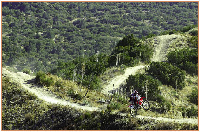 Off road riders should stay on established trails Mud flies on an enduro - photo 15