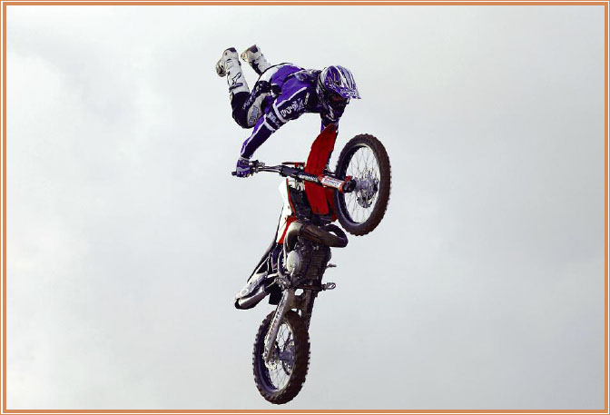 Attempting the Kiss of Death trick To pull off extreme tricks riders must - photo 9