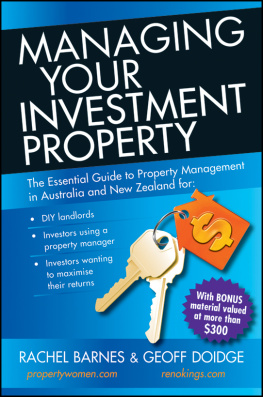 Rachel Barnes Managing Your Investment Property: The Essential Guide to Property Management in Australia and New Zealand