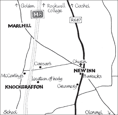 Map of the MarlhillKnockgraffonNew Inn area today showing M8 COURTESY FIONA - photo 7