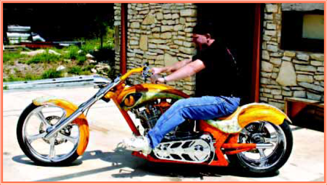 The owner of this chopper wanted a snake painted on his bike A POPULAR RIDE In - photo 11