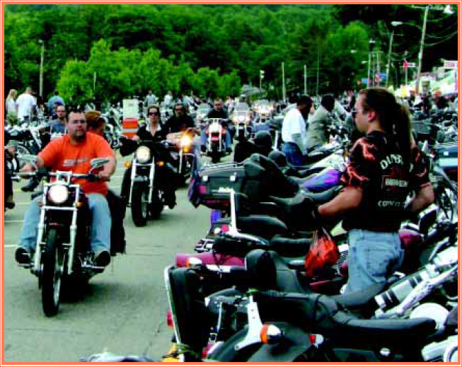 Motorcycle rallies are popular events in many parts of the country - photo 1