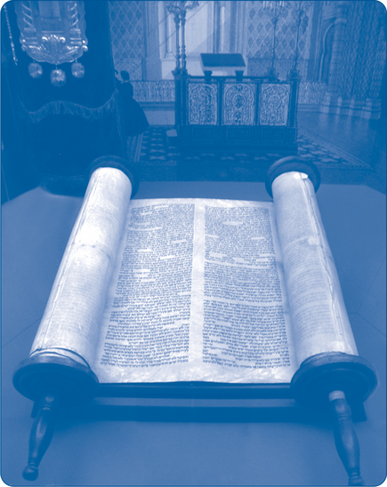 A Sefer Torah unrolled for reading in the former Glockengasse synagogue in - photo 4