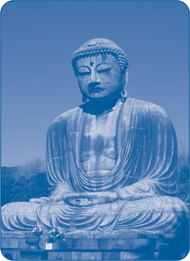 Monumental seated Buddha from the thirteenth century at Kamakura Japan Shaken - photo 4