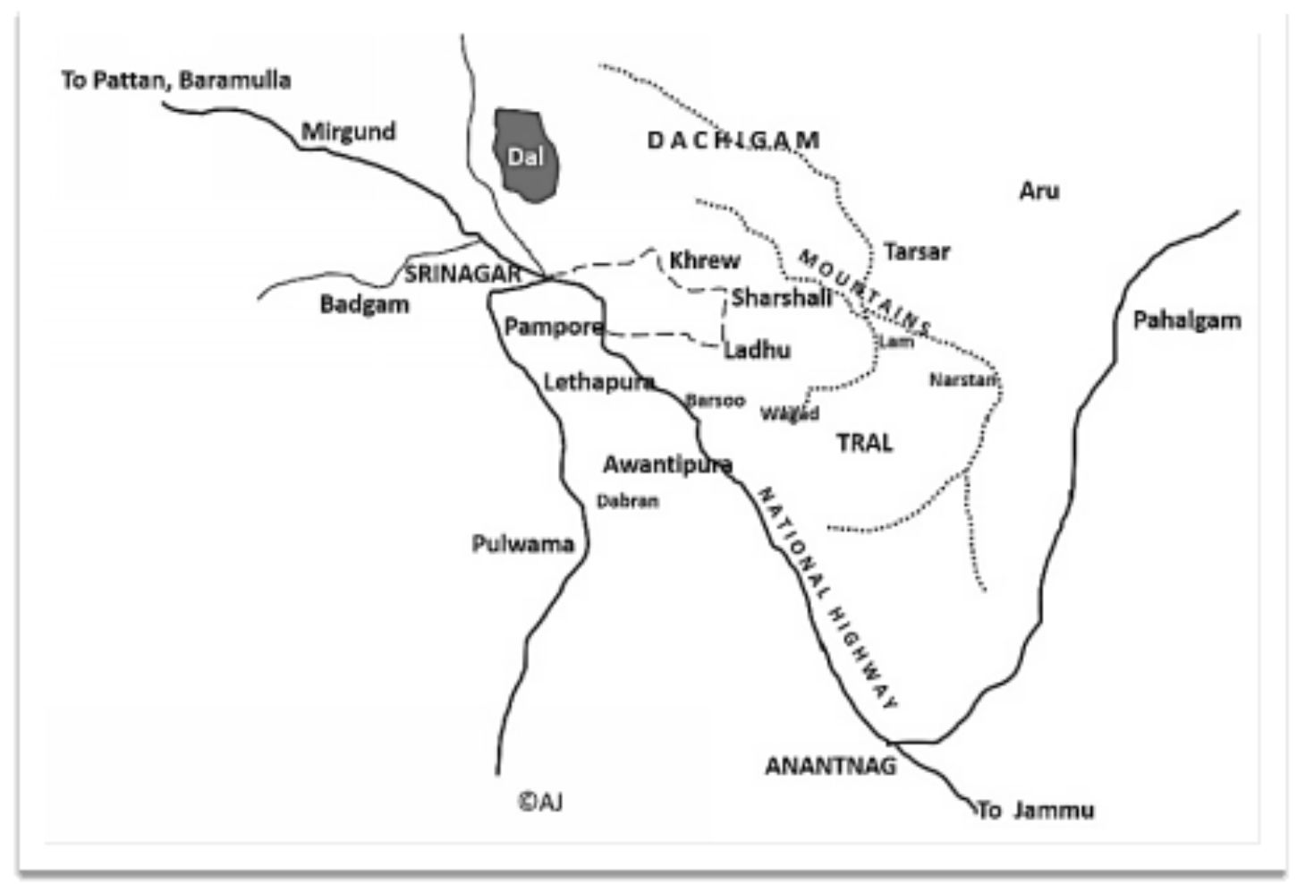 Tral-Khrew and adjoining areas Kupwara-Baramulla-Muzaffarabad area ONE - photo 2