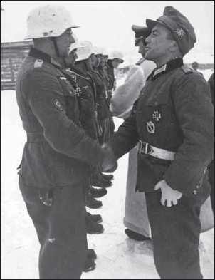 German mountain troops identified by the Edelweiss badge on the right sleeve - photo 2