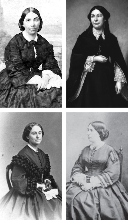 Clockwise from upper left Jessie Frmont Ellen Sherman Julia Grant and Nelly - photo 3