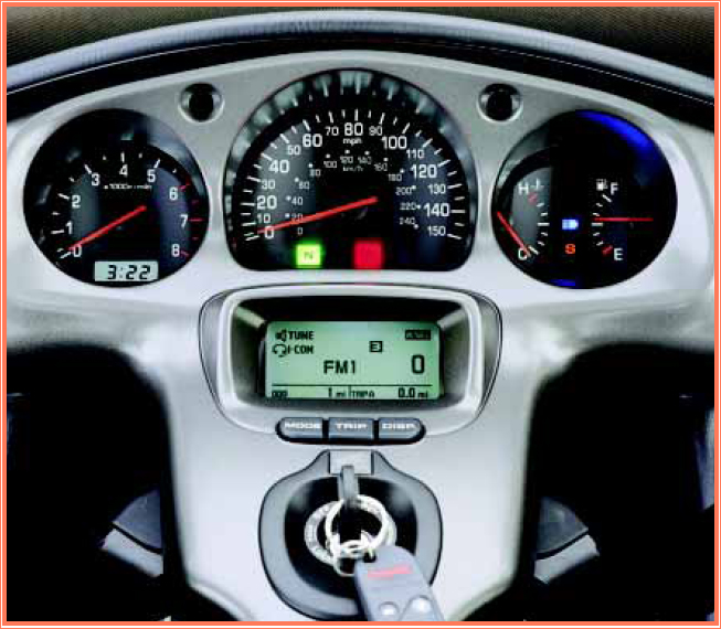 The instrument panel on a Honda Goldwing touring bike A cruiser is built for - photo 14