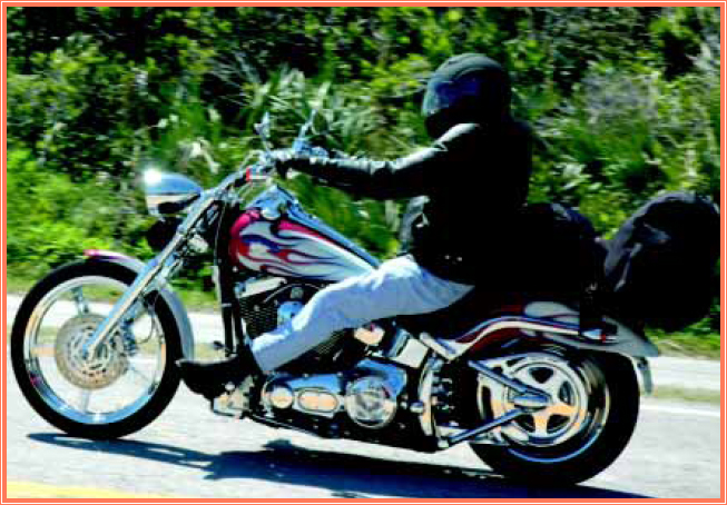 Cruisers are great for short rides or overnight trips A Honda touring bike - photo 4