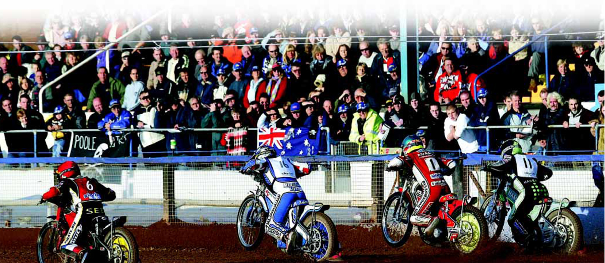 A large crowd watches as racers leave the gate Speedway is typically a team - photo 6