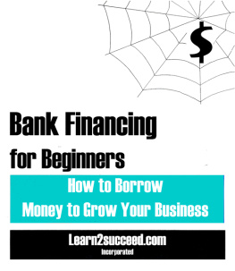 Learn2succeed.com Incorporated - Bank Financing for Beginners: How to Borrow Money to Grow Your Business