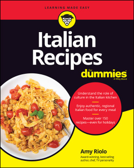 Amy Riolo Italian Recipes For Dummies