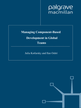 Ilan Oshri - Managing Component-Based Development in Global Teams