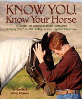 Eunice Rush Know You, Know Your Horse: An Intimate Look at Human and Horse Personalities: Identifying Types and Matchmaking to Ensure Long-Term Relationships