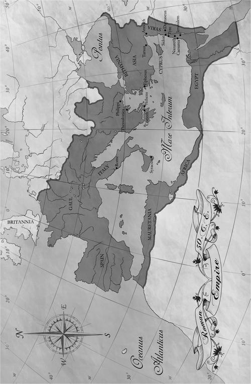 ABOVE Map of the Roman Empire ca 30 CE ABOVE Map of ancient Palestine - photo 2