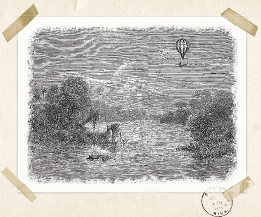 Tethered observation balloon over the Xingu River Daguerreotype of Madeira - photo 6