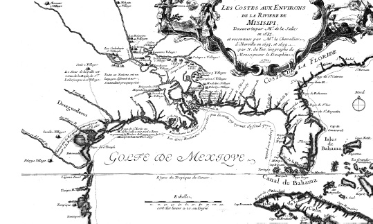 A map of the Gulf Coast created in 1701 by Nicolas De Fer Courtesy of the - photo 3