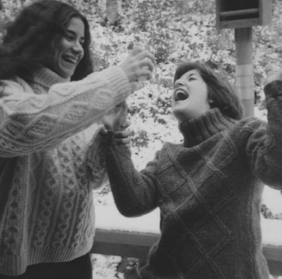 Me and my roommate Iris during an early snowfall fall 1975 Published by - photo 1