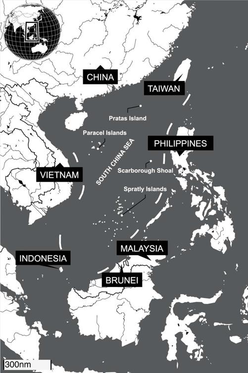 Figure I1 South China Sea islands and nine-dash line Created using Mapcreator - photo 3