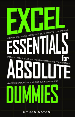 Nayani - Excel Essentials for Absolute Dummies