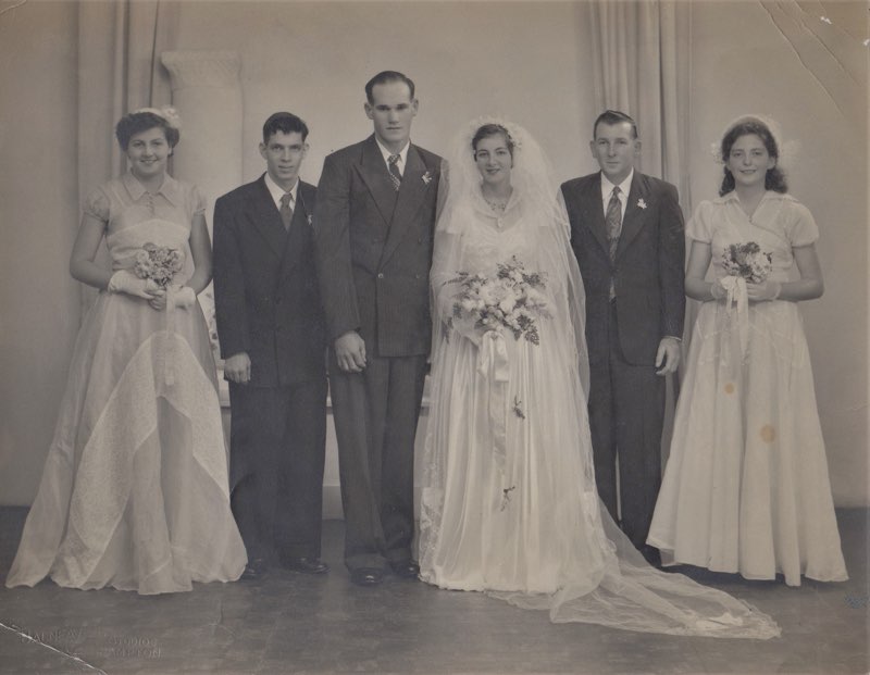 Len and Dulcies Wedding 10th July 1954 Copyright 2021 Victoria Twead - photo 2