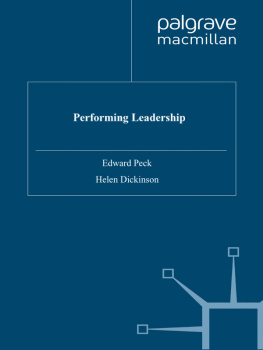 Edward Peck - Performing Leadership