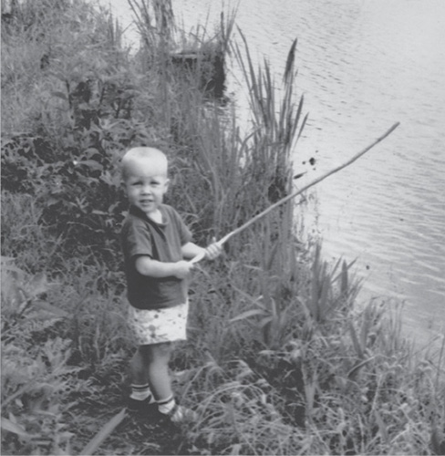 The author age 2 fishing with a homemade cane pole Epic Battles and - photo 4