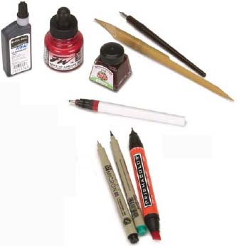 Colored inks DRAWING TOOLS The proper drawing tools combined with your chosen - photo 15