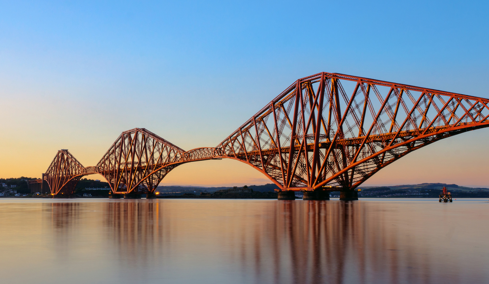 Forth Bridge a UNESCO World Heritage Site is a cantilever railway bridge - photo 5