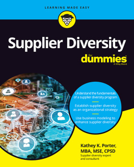 Kathey K. Porter - Supplier Diversity For Dummies