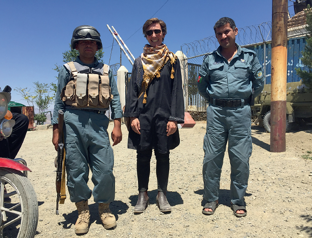 Two new besties A rest on a motorbike ride up TV Hill in the middle of Kabul - photo 4