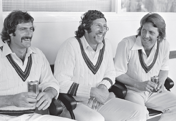 Dennis Lillee Max Walker and Jeff Thomson celebrate after Australia won the - photo 3