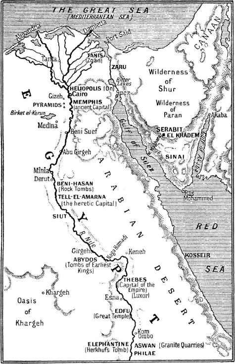 SKETCH-MAP OF ANCIENT EGYPT Long before even Egyptian history begins there - photo 1