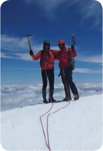 Alan L and myself on Tahurangi Peak the summit of Mt Ruapehu and the highest - photo 3