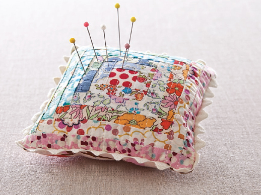 FINISHED SIZE 6 6 approximately 1 thick This little pincushion is a twist on - photo 1