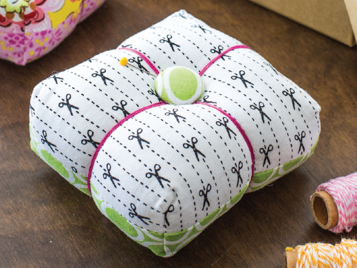 FINISHED SIZE 4 wide 4 high 1 deep Fabric This pincushion features Dear - photo 13