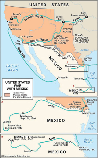 A dispute over the border of Texas led to war between the United States and - photo 3