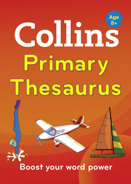 Collins Dictionaries Collins Primary Thesaurus