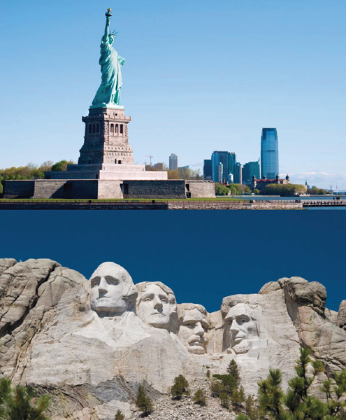 Like giant beacons New Yorks Statue of Liberty and the massive presidential - photo 4