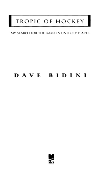 Copyright 2000 by Dave Bidini Cloth edition published in 2000 First paperback - photo 3