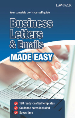 David Crosby Business Letters & Emails Made Easy