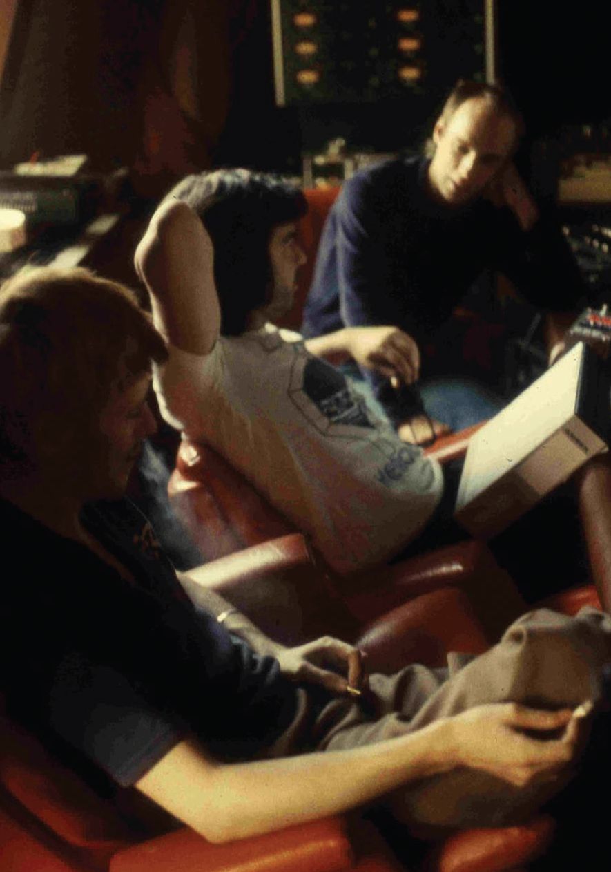 Bowie Tony Visconti and Brian Eno during the Low sessions at the Chteau - photo 6