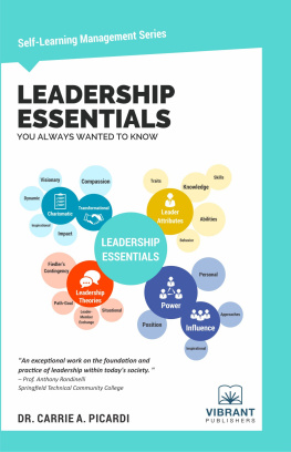 Vibrant Publishers Leadership Essentials You Always Wanted to Know